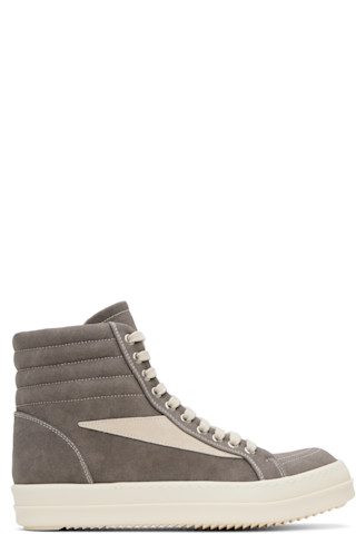 Rick Owens DRKSHDW: グレー Hollywood Vintage ハイカット Rick Owens DRKSHDW: グレー Hollywood Vintage ハイカット