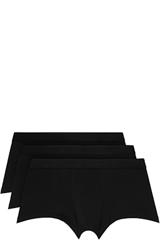 3枚セット SUNSPEL ストレッチコットンボクサーブリーフ M Sunspel: ブラック ストレッチコットン ボクサーブリーフ 3枚