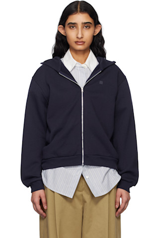 【関税込み】Acne Studios ネイビー ジップフーディ 251129F097006_1.jpg
