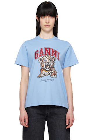 関税送料込【Ganni】ベーシック ジャージー ウィッチ Tシャツ 251144F110037_1.jpg