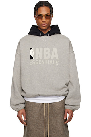 国内発送 FOG ESSENTIALS☆ロゴプリント NBA グレー フーディ 251161M202033_1.jpg