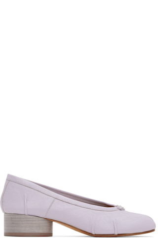 【Maison Margiela】Tabi 新作バレリーナ パープル Purple Tabi New Ballerina Heels by Maison Margiela on Sale