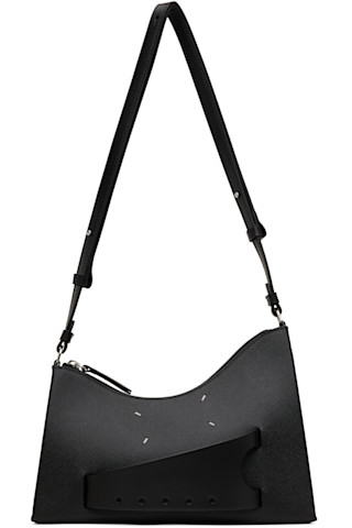 Maison Margiela: Black Snatched Small Bag | SSENSE