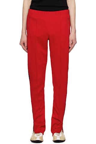 Maison Margiela: Red Striped Sweatpants | SSENSE Maison Margiela: Red Striped Sweatpants | SSENSE