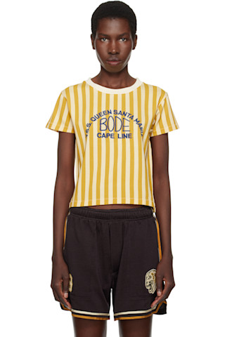 【関税込み】Bode イエロー Medalist Tシャツ Bode: イエロー Medalist Tシャツ | SSENSE 日本