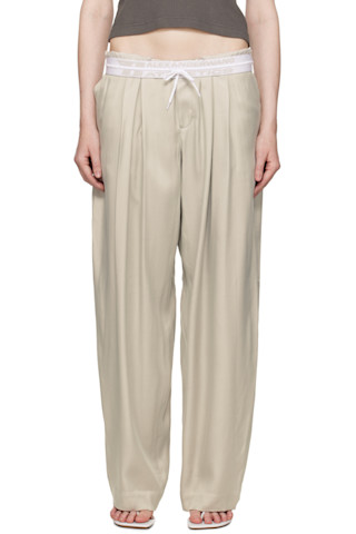 Alexander Wang ☆Pre-Styled Turn-Down ウエスト トラウザーズ 251187F087010_1.jpg