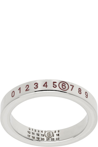 MM6 Maison Margiela: Silver 'Year of the Snake' Numeric MM6 Maison Margiela: Silver 'Year of the Snake' Numeric