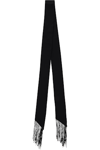 【関税込み】MM6 Maison Margiela ブラック シルク スカーフタイ MM6 Maison Margielaのブラック シルク スカーフタイがセール中