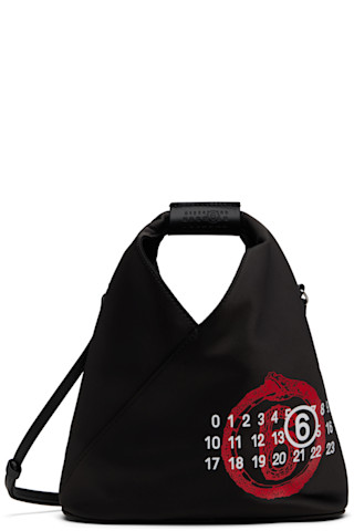 【MM6】Year of the Snake トライアングル クロスボディバッグ MM6 Maison Margielaのブラック Year of the Snake