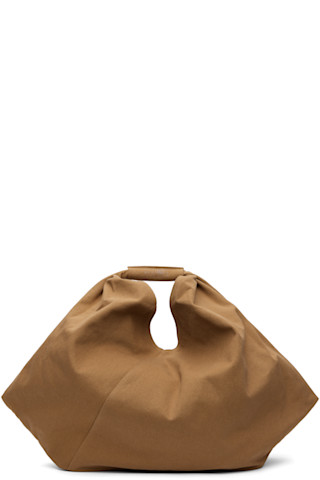 【MM6 MAISON MARGIELA】ブラウン トライアングルトート MM6 Maison Margielaのブラウン トライアングルトートがセール中