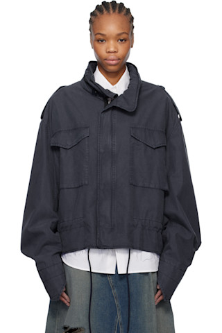 【25SS NEW】Maison Margiela/ ウール ツイル ジャケット/ Navy 251188F063006_1.jpg