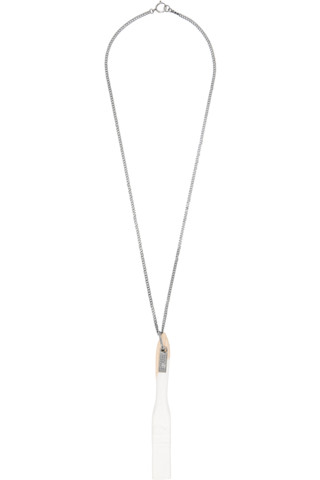 MM6 Maison Margiela☆ シルバー カーブチェーン ネックレス MM6 Maison Margiela シルバートーン カーブチェーン ネックレス