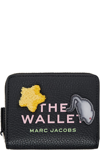 ★Marc Jacobs★ ブラック The Sticker Patch Mini Compact 財布 Black 'The Sticker Patch Mini Compact' Wallet by Marc Jacobs