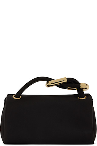 Marc Jacobs ブラック The Satin Micro Dual バッグ Marc Jacobs: Black 'The Satin Micro Dual' Bag | SSENSE