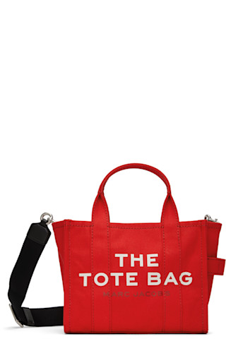 【関税込み】Marc Jacobs レッド The Canvas Small トートバッグ Marc Jacobs: レッド The Canvas Small トートバッグ | SSENSE 日本
