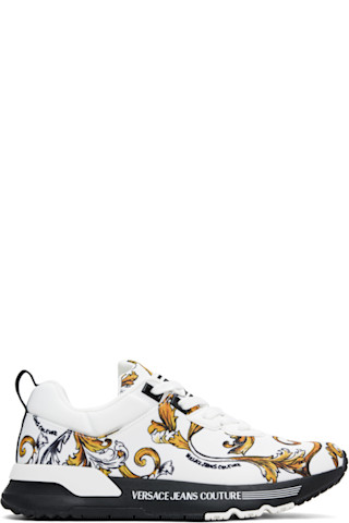 Versace Jeans Coutureのホワイト＆ゴールド アウトライン