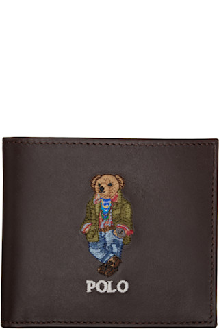 POLO RALPH LAUREN BEAR WALLET ポロ・ベア 本革 POLO RALPH LAUREN BEAR LEATHER WALLET ポロ・ベアー本革二折