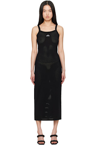 関税送料込*Alexander Wang*Athletic Mesh ミディアムワンピース alexanderwang.tのブラック Athletic Mesh キャミソール
