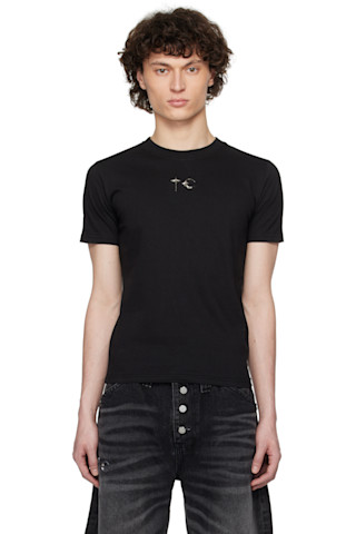 Black TC Slim T-shirt by Thug Club on Sale
