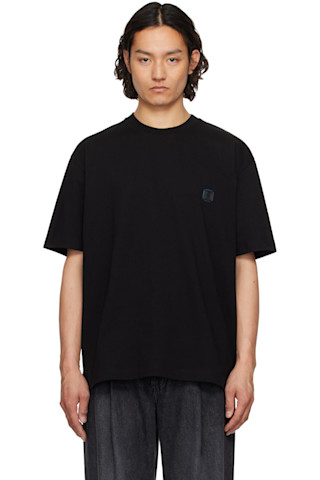 ★Solid Homme★ ブラック Mountain バックロゴ Tシャツ Solid Hommeのブラック Snow Mountain バックロゴ Tシャツがセール中