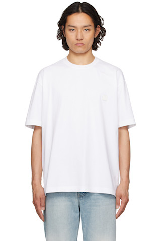 ★Solid Homme★ ホワイト Mountain バックロゴ Tシャツ White Snow Mountain Back Logo T-shirt by Solid Homme on Sale