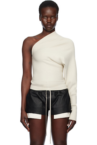 【関税込み】Rick Owens オフホワイト Hollywood Drain トップス 251232F110006_1.jpg