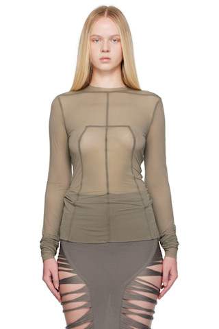 【関税込み】Rick Owens グレー Hollywood Lido トップス Rick Owensのグレー Hollywood Lido トップスがセール中
