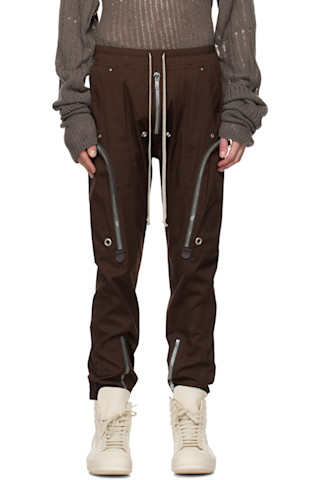 Rick Owens: Burgundy Hollywood Bauhaus Cargo Pants | SSENSE Rick Owens: Burgundy Hollywood Bauhaus Cargo Pants | SSENSE