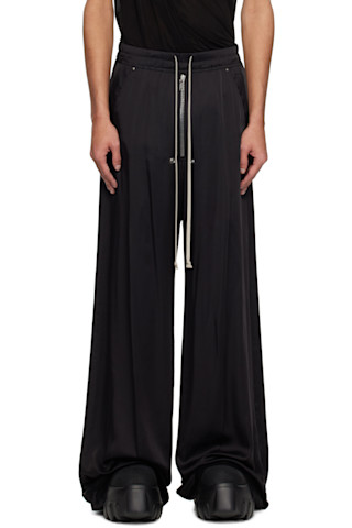 【RICK OWENS】ブラック Hollywood ラムスキン ビーチサンダル Rick Owensのブラック Hollywood Wide Bela トラウザーズがセール中