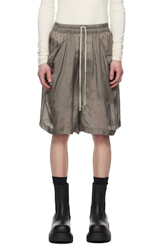 rick owens hollywood fog boxer ショートパンツ Rick Owens (リックオウエンス ) - LONG BOXERS BLACK ショート