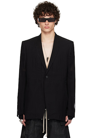 Rick Owensのブラック Hollywood Fogpocket Soft Soft テーラード