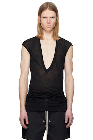 【関税込み】Rick Owens グリーン Hollywood Dylan トップス Black Hollywood Dylan T-shirt by Rick Owens on Sale