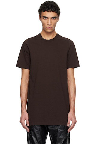 【関税込み】Rick Owens ブラウン Hollywood Level Tシャツ 251232M213100_1.jpg