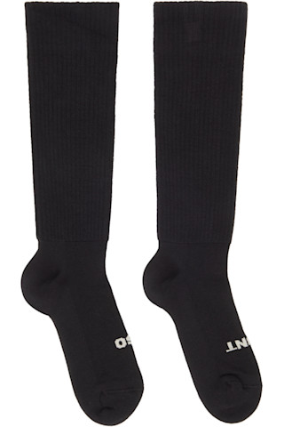 新品　リックオウエンス　カシミアソックス　23〜24FW 黒 rick-owens-black-hollywood-mid