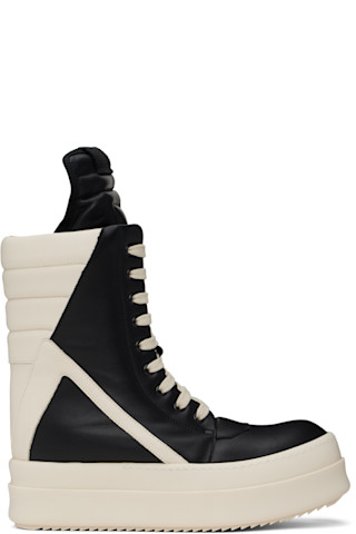 【RICK OWENS】グレー Hollywood Mega Geobasket スニーカー 251232M236030_1.jpg