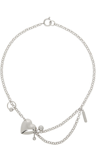 【Justine Clenquet】関税送料込★Curtis ネックレス シルバー Justine Clenquet: シルバー Curtis ネックレス | SSENSE 日本