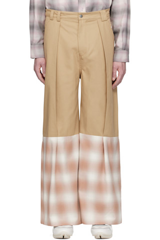 【関税込み】Collina Strada ベージュ Catchfly トラウザーズ 251236M191003_1.jpg