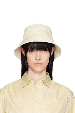【関税込み】Jil Sander オフホワイト フリンジ ハット JIL SANDER ジルサンダー プラス SANDER+ JPUU590311 MU243100A