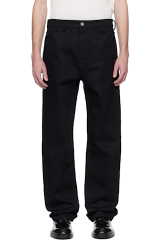 JIL SANDER 25SS BOUSON 84 WL襟レザー デニム 安すぎる！】ジルサンダー 襟レザーデニムジャケット 48【定価】26万円