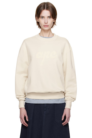 【関税込み】A.P.C. オフホワイト Rider スウェットシャツ 251252F098014_1.jpg