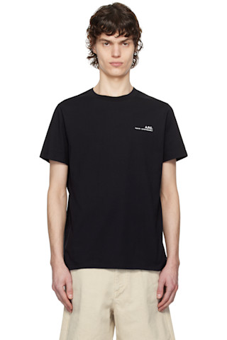 【関税込み】A.P.C. ブラック Standard Item Tシャツ A.P.C.のブラック Standard Item Tシャツがセール中