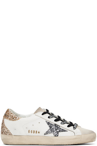 GOLDEN スハスタ スニカ GWF00106F001258 10539 Golden Goose: Off-White Super-Star Classic Sneakers | SSENSE