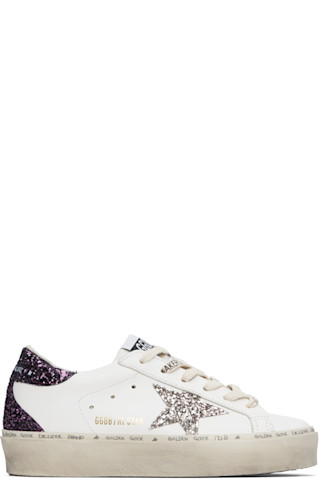 Golden Goose: White Hi Star Classic Sneakers | SSENSE