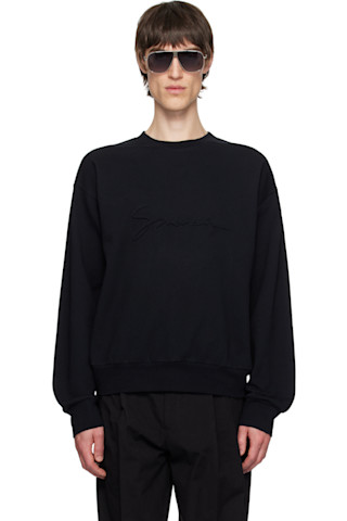Givenchy: ブラック 'GIVENCHY' Signature スウェットシャツ