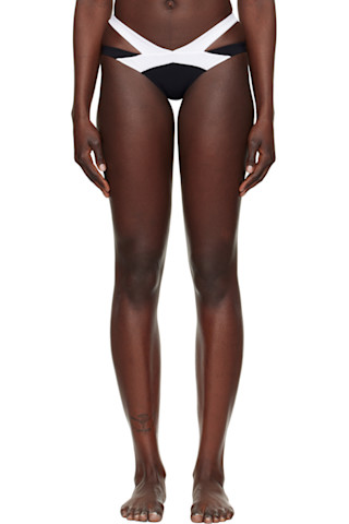 Agent Provocateurのブラック＆ホワイト Mazzy ビキニボトムが