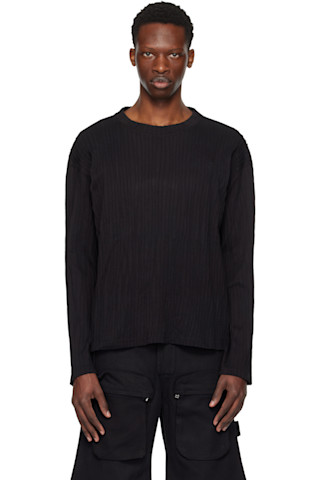 【関税込み】Tondolo ブラック Gilled Tシャツ Black Gilled T-shirt by Tondolo on Sale