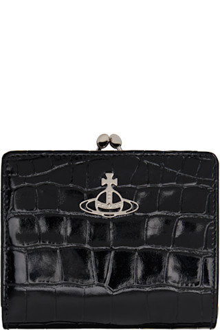 ★Vivienne Westwood★フレーム ポケット ウォレット Black Frame Pocket Wallet by Vivienne Westwood on Sale
