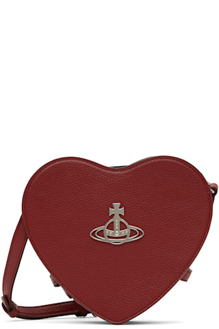 Vivienne Westwood レッド Louise Heart クロスボディバッグ Vivienne Westwoodのレッド Louise Heart クロスボディバッグが