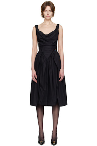 【Vivienne Westwood】ブラウン Sunday ミディアム ワンピース Vivienne Westwoodのブラック Sunday ミディアムワンピースが