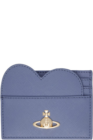 Vivienne Westwood(正規品/送料関税込み) HEART CARD HOLDER Blue Heart Card Holder by Vivienne Westwood on Sale